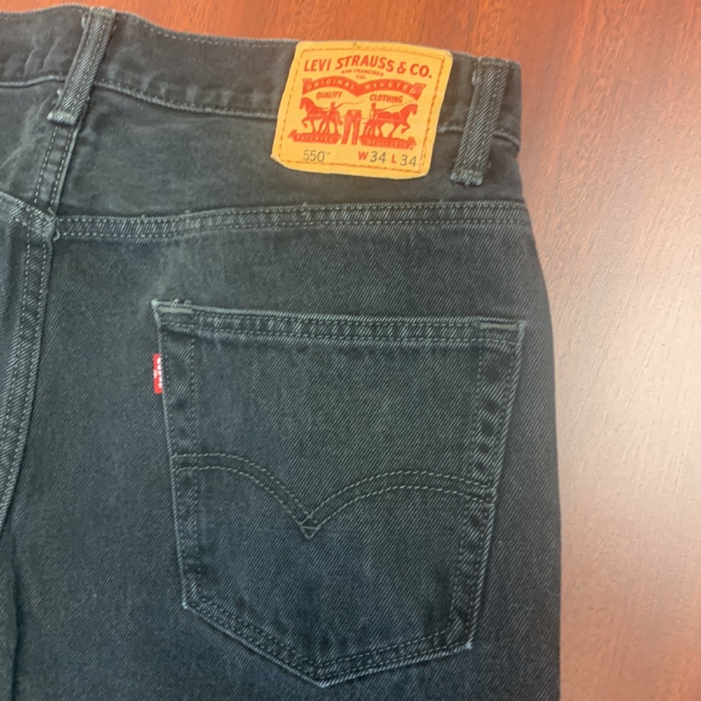 black mens 550 levis mom jeans - Picture 6 of 7